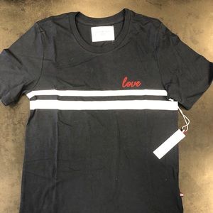 SOL Angeles Love Stripe Tee Navy